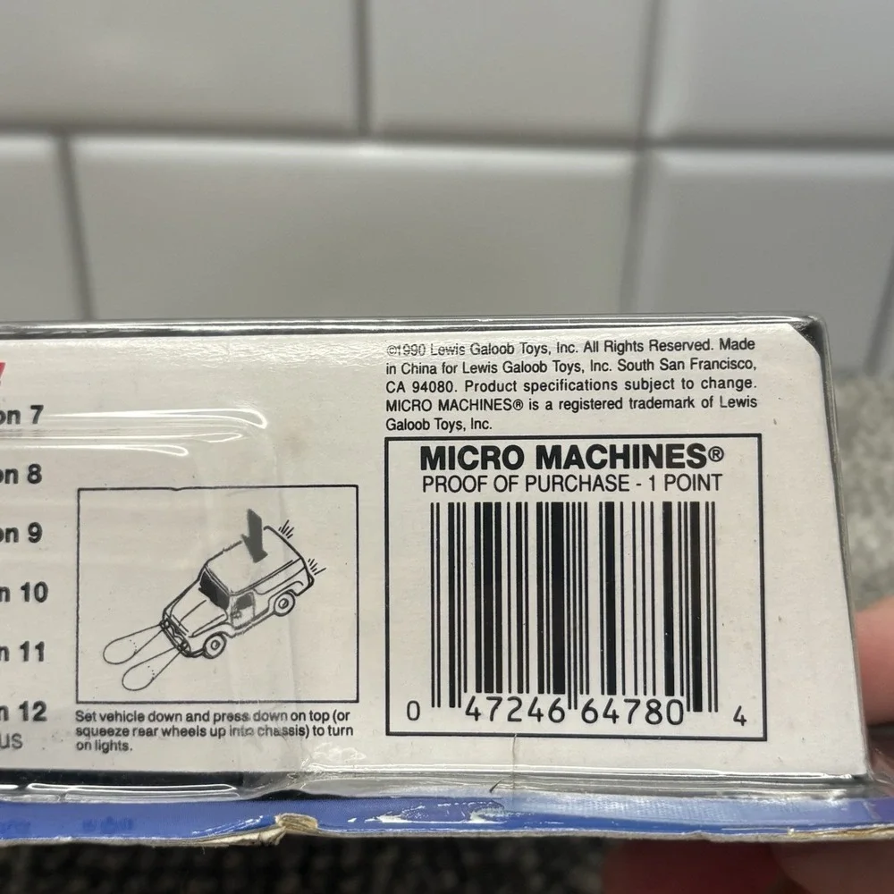 Micro Machines Micro Lights Collection #1 Chrysler Turbine VINTAGE Sealed